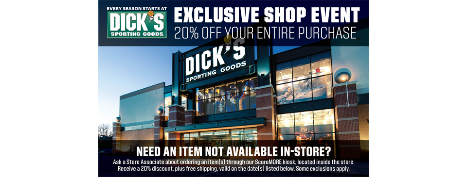 Dick's Sporting Goods FMSC Shopping Days 4/8-4/11